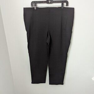 NWT Chico's "Juliet" The Ultimate Fit Black Ankle Trousers, 3 (XL,16)